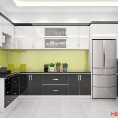Tủ Bếp  Nhựa Sơn Bóng