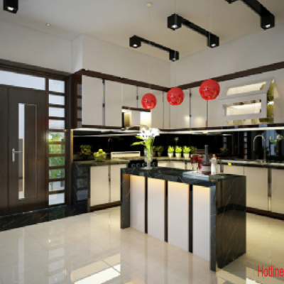 Tủ Bếp  Nhựa đặc Sơn Bóng