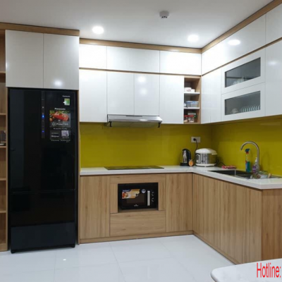 Tủ Bếp MDF Phủ Melamine